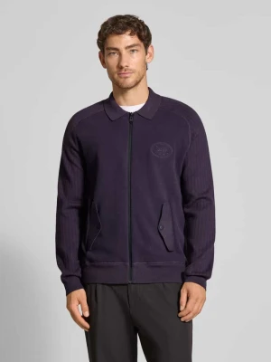 Kurtka o kroju relaxed fit z dzianiny z mieszanki wiskozy model ‘HOLE’ BOSS Green