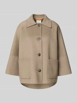 Kurtka o kroju relaxed fit z mieszanki wełny z wykładanym kołnierzem Fuchs Schmitt