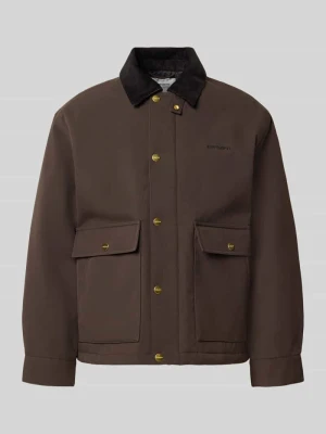 kurtka o kroju relaxed fit z wykładanym kołnierzem model 'Quentin' Carhartt WIP Średniobrązowy