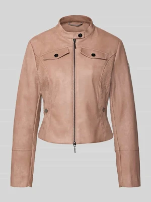 Kurtka o kroju slim fit w skórzanym wyglądzie Amber & June