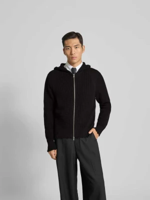 Kurtka o kroju slim fit z imitacji dzianiny Won Hundred Czarny