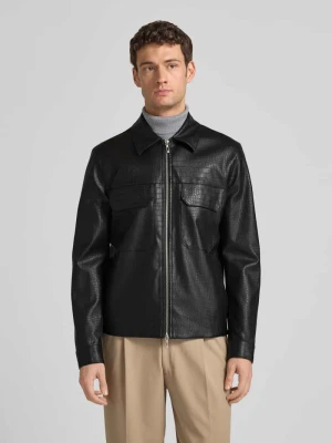 Kurtka o kroju slim fit z imitacji skóry model ‘GIUBBINO’ Antony Morato