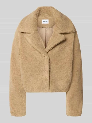 Kurtka o krótkim kroju z futerka model 'Nati' Noisy May Camel