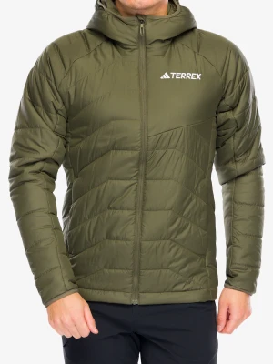 Kurtka ocieplana adidas TERREX Multi Synthetic Insulated Hooded Jkt - olive strata