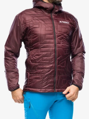 Kurtka ocieplana adidas TERREX Xperior Varilite PrimaLoft Hooded Jacket - shadow brown