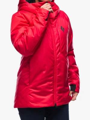 Kurtka ocieplana Black Diamond Belay Parka - coral red