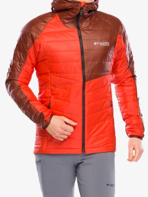 Kurtka ocieplana Columbia Platinum Peak II Hooded Jacket - spicy/spice