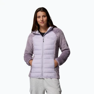 Kurtka ocieplana damska Columbia Powder Lite II Sherpa Hybrid shale purple/lavender pearl