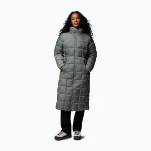 Kurtka ocieplana damska Columbia Puffect III Long sedona sage Szary