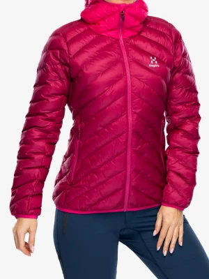 Kurtka ocieplana damska Haglofs Sarna Mimic Hood - deep pink