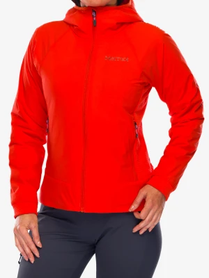 Kurtka ocieplana damska Marmot Novus LT Hybrid Hoody - red sun