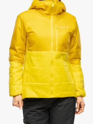 Kurtka ocieplana damska Norrona Falketind Thermo60 Hood - sulphur/blazing yellow