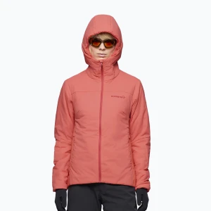 Kurtka ocieplana damska NORRONA Femund Thermo60 Zip Hood deep sea coral Norrøna Czerwony