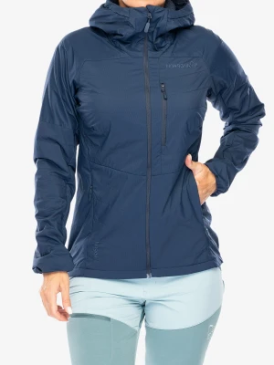 Kurtka ocieplana damska Norrona Lyngen Alpha100 Zip Hood - indigo night