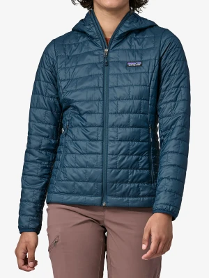 Kurtka ocieplana damska Patagonia Nano Puff Hoody - lagom blue