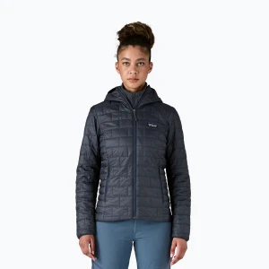 Kurtka ocieplana damska Patagonia Nano Puff Hoody smolder blue Granatowy