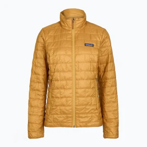 Kurtka ocieplana damska Patagonia Nano Puff smolder talon gold