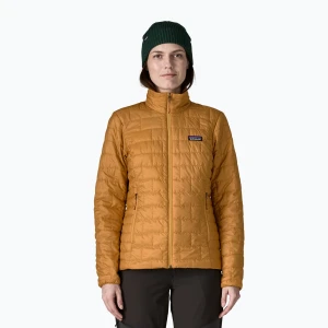 Kurtka ocieplana damska Patagonia Nano Puff smolder talon gold Beżowy