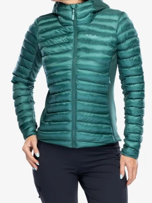 Kurtka ocieplana damska Rab Cirrus Flex Hoody - eucalyptus/green slate