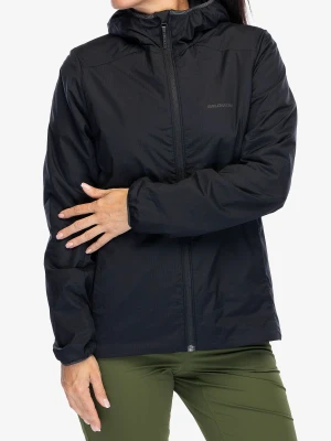 Kurtka ocieplana damska Salomon Mountain Flex Jacket Hood - deep black