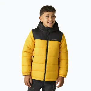 Kurtka ocieplana dziecięca REGATTA Lofthouse black / mustard Żółty