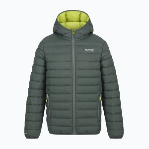 Kurtka ocieplana dziecięca REGATTA Lofthouse dark forest green / wild lime