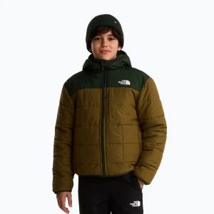 Kurtka ocieplana dziecięca The North Face Reversible Shasta FZ Hooded caraway seed / bo Brązowy