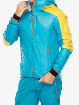 Kurtka ocieplana La Sportiva Alpine Guide Primaloft Hoody - tropic blue/bamboo