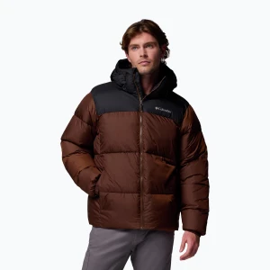 Kurtka ocieplana męska Columbia Puffect II Hooded tobacco/black