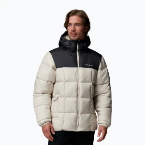 Kurtka ocieplana męska Columbia Puffect IV Hooded dark stone / shark Biały