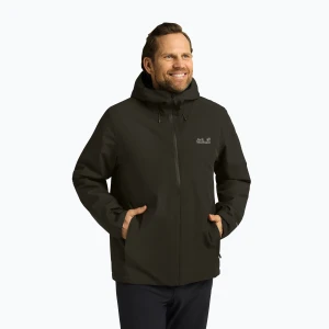 Kurtka ocieplana męska Jack Wolfskin Wisper Ins obsidian moss Zielony