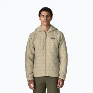 Kurtka ocieplana męska Patagonia Nano Puff Hoody weathered stone Beżowy