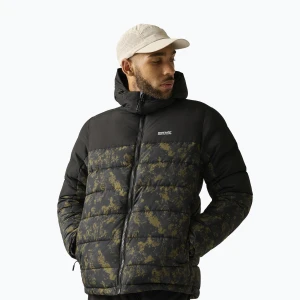 Kurtka ocieplana męska REGATTA Aldthron textured print / black