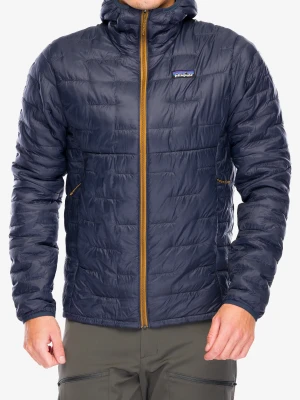 Kurtka ocieplana Patagonia Micro Puff Hoody - smolder blue/raptor brown blk