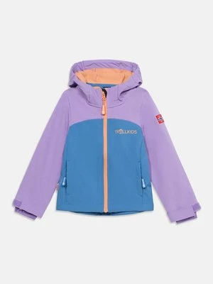 Kurtka Softshell Trollkids liliowy