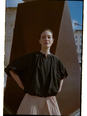 Kurtka oversize czarna Moodo