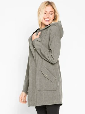 Kurtka parka softshell z kapturem bonprix