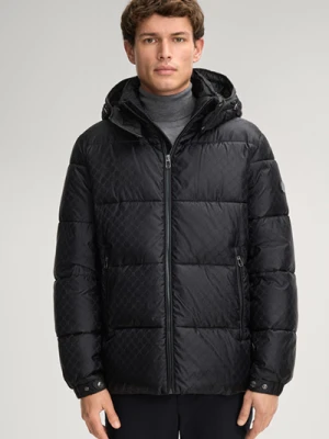 Kurtka pikowana Ambro ze wzorem w chabry w kolorze czarnym Joop