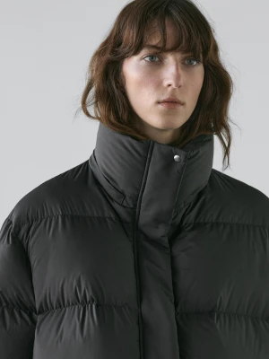 Kurtka Pikowana - Czarny - - Massimo Dutti - Kobieta