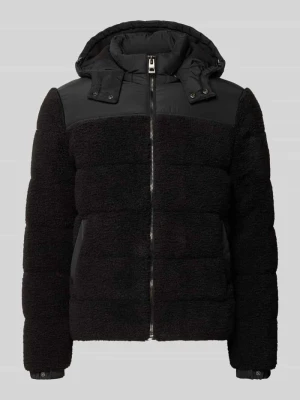 Kurtka pikowana krój regular fit model 'SHEARLING' Guess Czarny