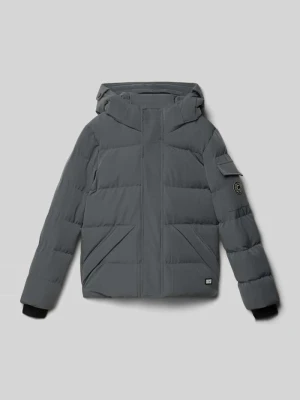 Kurtka pikowana o kroju regular fit z aplikacją z logo model ‘Camden’ CARS JEANS