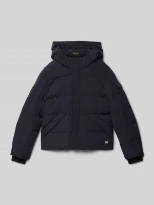 Kurtka pikowana o kroju regular fit z aplikacją z logo model ‘Camden’ CARS JEANS