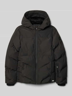 Kurtka pikowana o kroju regular fit z aplikacją z logo model ‘Grazzo’ CARS JEANS