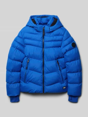 Kurtka pikowana o kroju regular fit z aplikacją z logo model ‘Hey Ward’ CARS JEANS