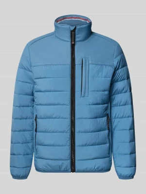 Kurtka pikowana o kroju regular fit z bocznymi wstawkami ze streczu Tom Tailor