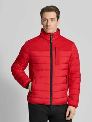 Kurtka pikowana o kroju regular fit z bocznymi wstawkami ze streczu Tom Tailor