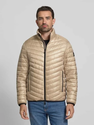 Kurtka pikowana o kroju regular fit z detalami z siateczki Tom Tailor