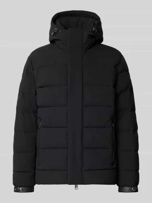 kroj regular fit kurtka pikowana z detal z logo model 'Donnar' JOOP! Czarny