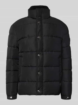 kurtka pikowana o kroju regular fit z detalem z logo model 'Newton' JOOP! Czarny