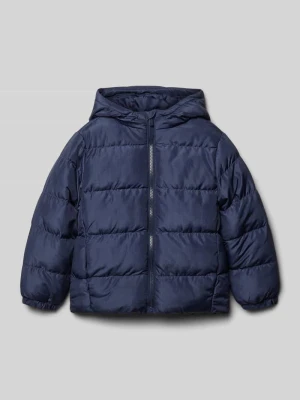 Kurtka pikowana o kroju regular fit z kapturem BLUE SEVEN